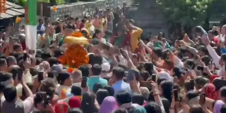 Lord Rudranath temple opening utsav doli leaving Gopinath temple Chamoli Uttarakhand