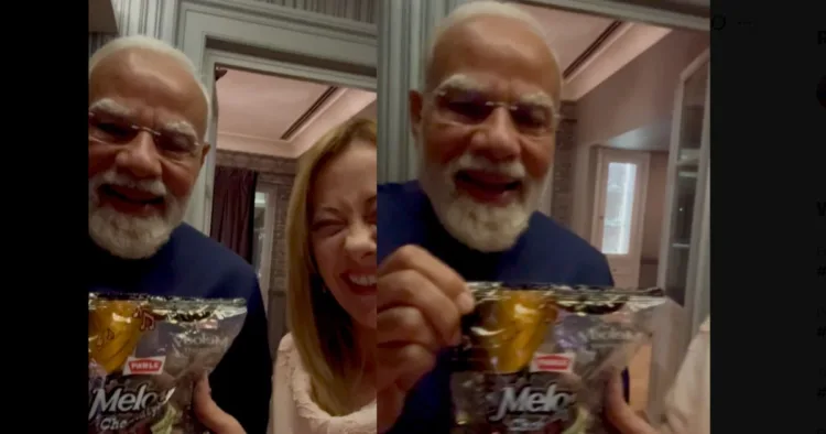 पीएम मोदी ने मेलोनी को मेलोडी चॉकलेट गिफ्ट की