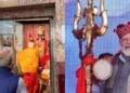 मां काली की पूजा करते प्रधानमंत्री श्री नरेंद्र मोदी।