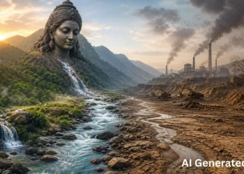 नर्मदा की सहायक नदियों पर भी देना होगा ध्यान (फोटो- एआई द्वारा निर्मित)