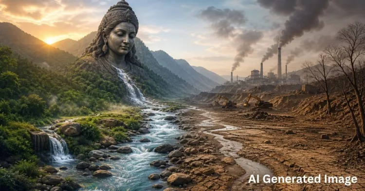 नर्मदा की सहायक नदियों पर भी देना होगा ध्यान (फोटो- एआई द्वारा निर्मित)