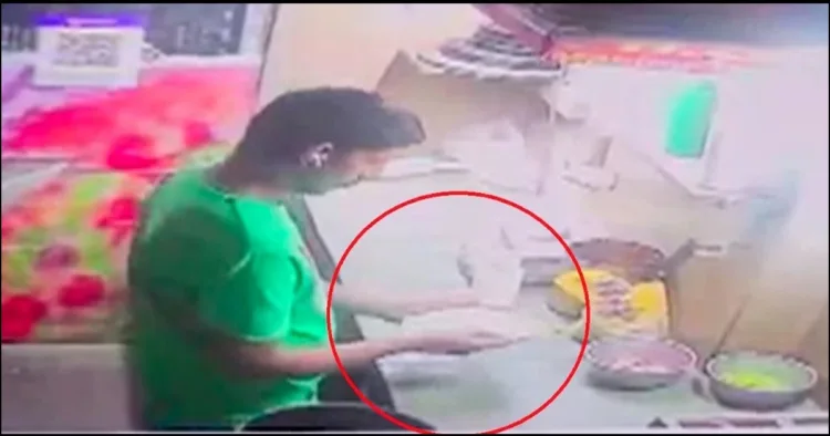 Noida Pizza Spitting video