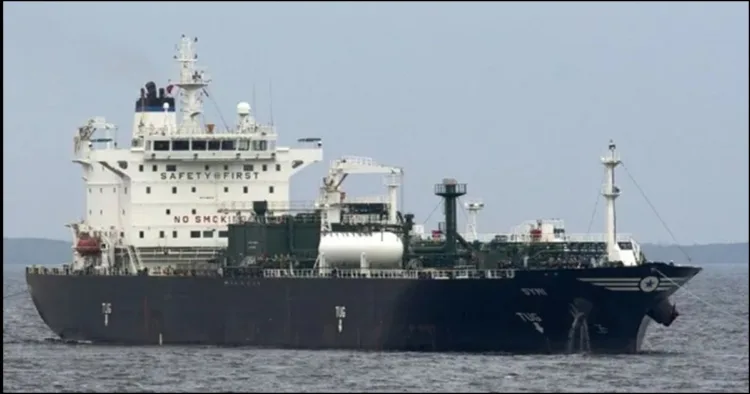Oil tacker simi reaches Gujarat ami Hormuz crisis