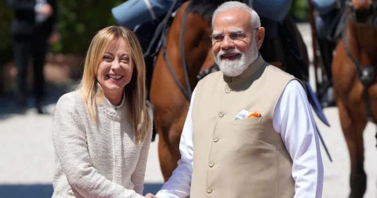 PM Modi gifted Shaul to Meloni
