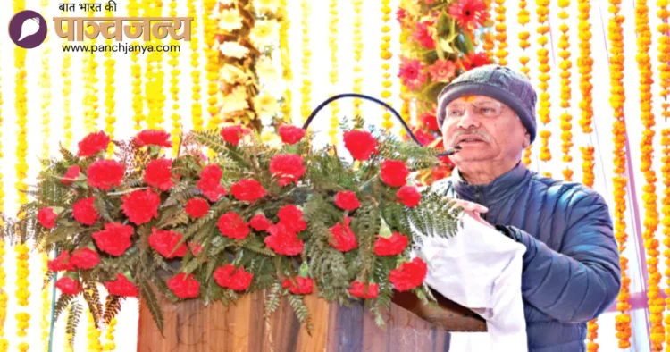 कार्यक्रम को संबोधित करते हुए श्री सुरेश सोनी