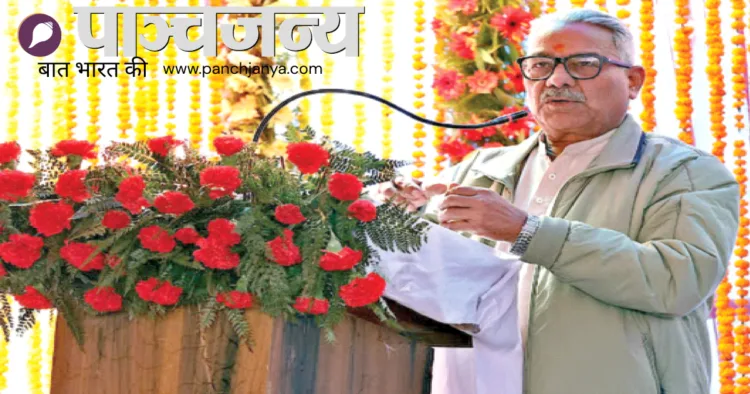 कार्यक्रम को संबोधित करते हुए डाॅ. कृष्ण गाेपाल
