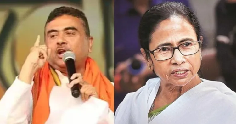 शुभेंदु अधिकारी और ममता बनर्जी