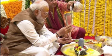 Somnath temple PM Modi worship