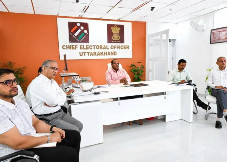 Special Intensive Revision Campaign Uttarakhand CEO Meeting