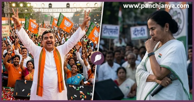 Suvendu Adhikari defeats Mamata Banerjee in Bhavanipur 2026 election