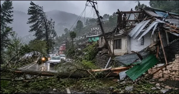 weather disturbance in hilly state