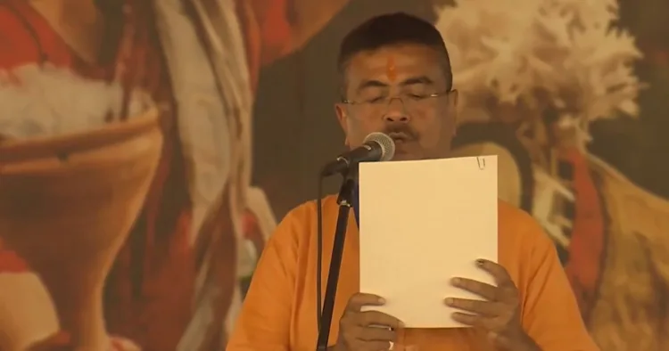 बंगाल में बीजेपी के पहले सीएम बने शुभेंदु अधिकारी