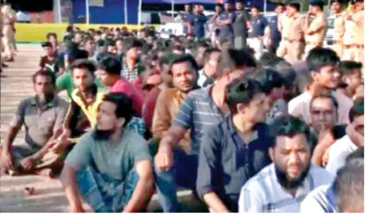 गुजरात में पकड़े गए बांग्लादेशी घुसपैठिए
