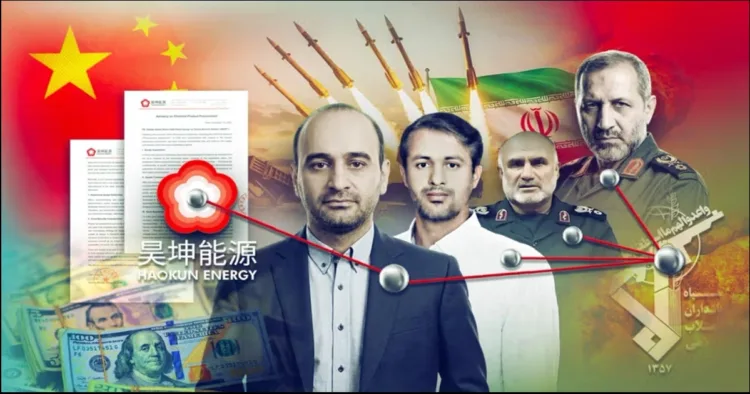 China Supplies missile feul to IRGC