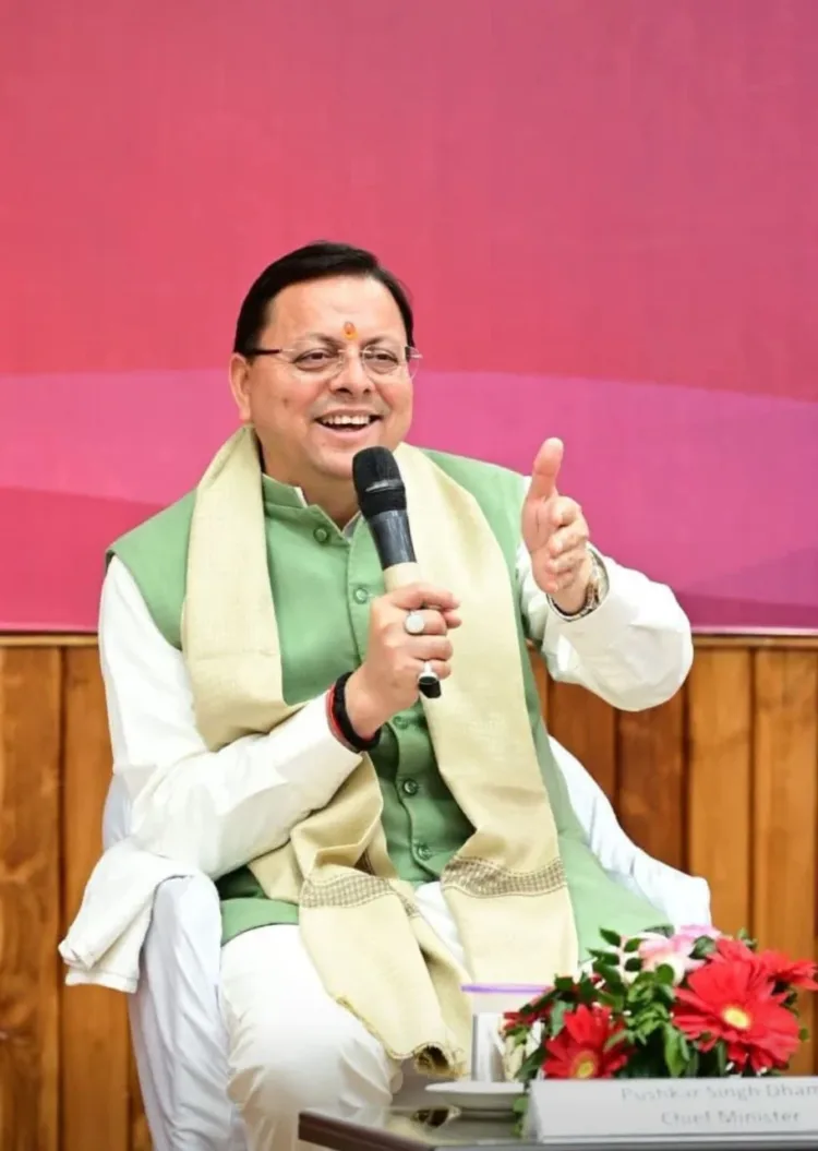 CM Pushkar Singh Dhami Media Briefing Dehradun BJP Office PM Modi