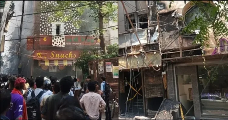 Delhi Malviya Nagar hotel Fire