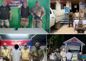 मणिपुर में सुरक्षा बलों ने उग्रवादी संगठनों के कई सदस्यों को गिरफ्तार किया।