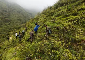 Pithoragarh Eco Task Force Tree Plantation Deval Village Kumaon Territorial Army Landslide Mitigation
