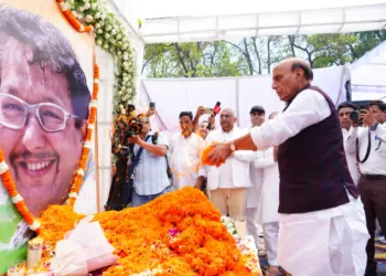rajnath singh cm pushkar dhami-visit dehradun tribute shok sabha