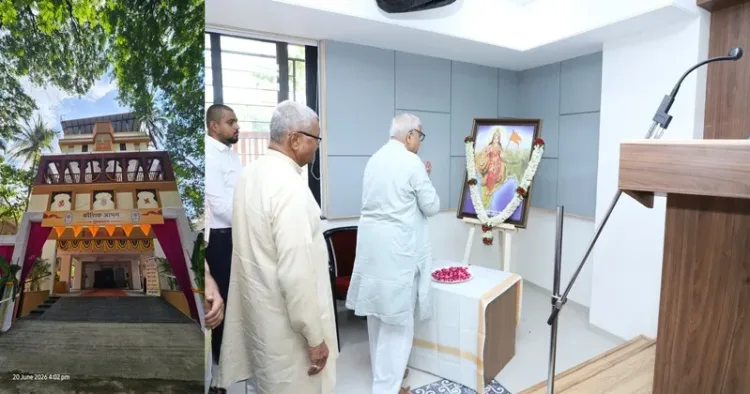 rss leader bhaiyyaji joshi addresses kaushik ashram pune reconstruction event