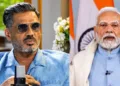 सुनील शेट्टी ने कहा कि वह पीएम मोदी के बहुत बड़े प्रशंसक हैं।
