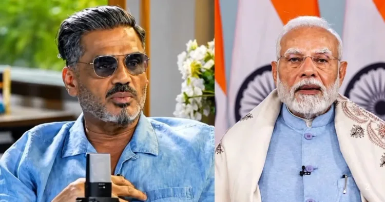 सुनील शेट्टी ने कहा कि वह पीएम मोदी के बहुत बड़े प्रशंसक हैं।