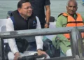 Uttarakhand CM Dhami boat ride