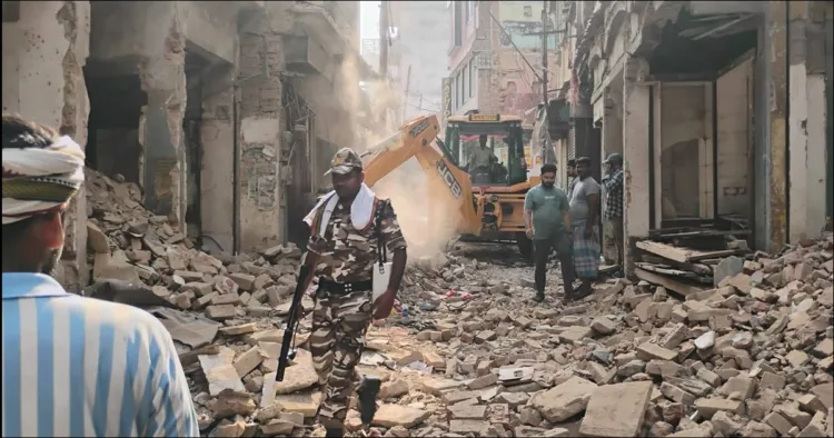 Varanasi buldozer action