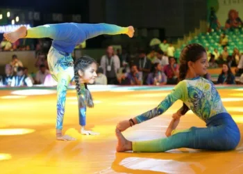 विश्व योग चैंपियनशिप में प्रतिभागी