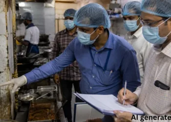 खराब खाद्य पदार्थों को लेकर होटलों पर कार्रवाई (फोटो- एआई द्वारा निर्मित)