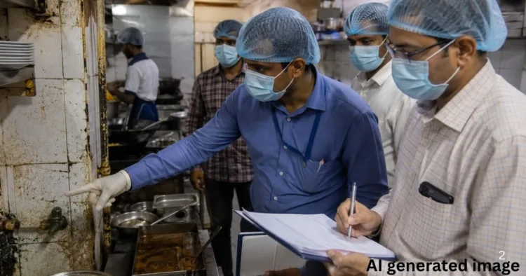 खराब खाद्य पदार्थों को लेकर होटलों पर कार्रवाई (फोटो- एआई द्वारा निर्मित)