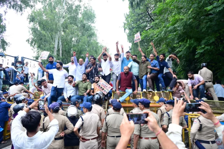 BJP Protest Against Rahul Gandhi Dehradun Congress Office Mahendra Bhatt Panchjanya