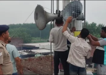 Dehradun police removed loudspeaker