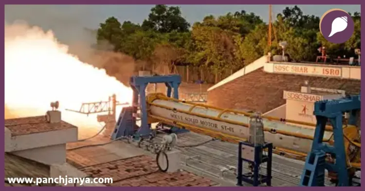 isro successfully tests solve solid motor for gaganyaan mission sriharikota