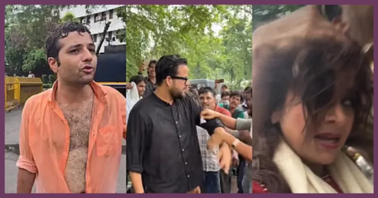 Jantar Mantar Journalists Attack Ravish Kumar Godi Media Debate Chitra Tripathi Panchjanya