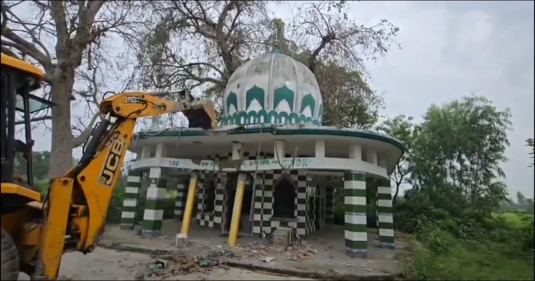 Jaspur Illegal Majar bulldozed
