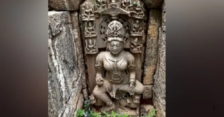 मध्य प्रदेश में मिली मां दुर्गा की प्राचीन मूर्ति