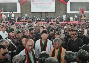 केसीपी के 46 उग्रवादियों ने हथियार छोड़कर आत्मसमर्पण कर दिया है