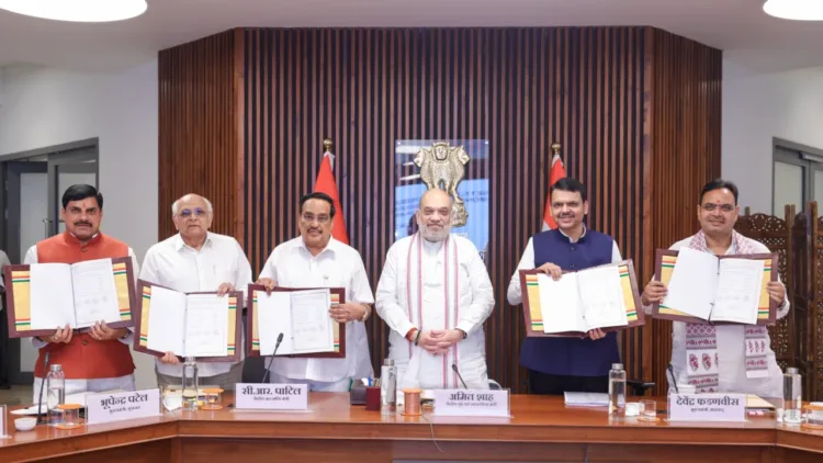 Narmada Water Dispute Historic Agreement Amit Shah CR Patil PM Modi Cooperative Federalism