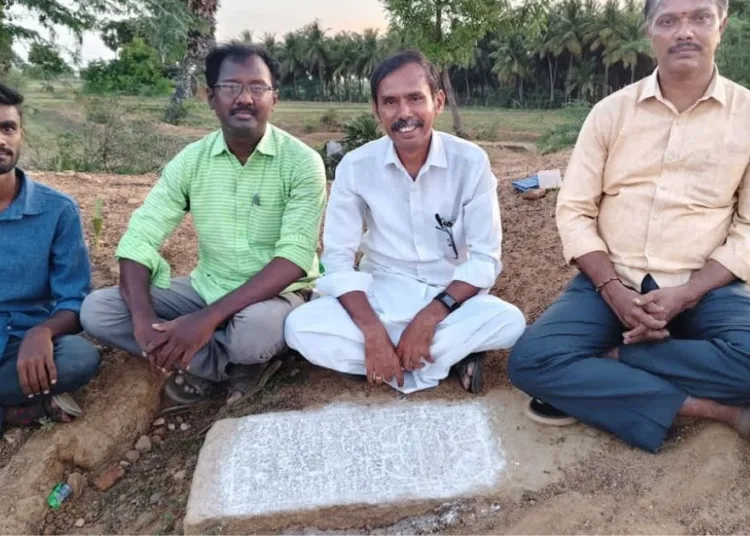 शिवगंगा में मिला प्राचीन शिलालेख