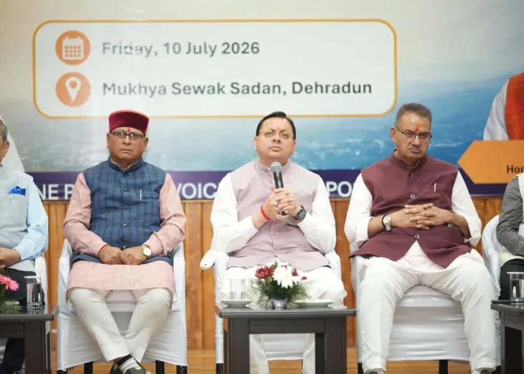Uttarakhand CSR Dialogue CM Pushkar Singh Dhami Corporate Groups MoUs Dehradun