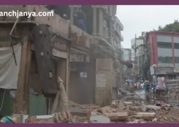 Varanasi Dalmandi Road Widening Project Police Security Panchjanya