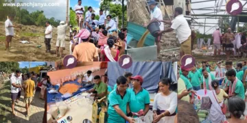 Assam Floods 2026 RSS Volunteers Relief Work Panchjanya