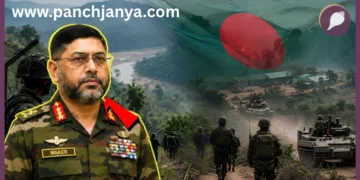 Bangladesh Army New Cantonment Naikhongchhari Silkhali Base India Mizoram Border General Waker Uz Zaman Turkey Drone Panchjanya
