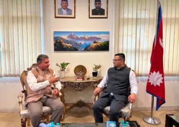 Uttarakhand Sanskrit Education Secretary Deepak Kumar Meets Nepal Envoy Dr Surendra Thapa Sanskrit AI MoU Panchjanya