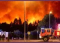 France Wildfire Fire Cloud Bordeaux Gironde Evacuation WW2 Shells Panchjanya