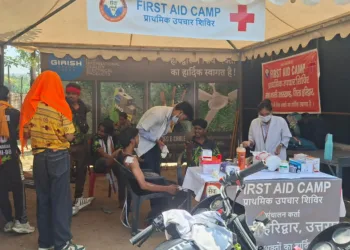 Haridwar Kanwar Yatra 2026 Seva Bharti Health Camp RSS District Sanghchalak Panchjanya