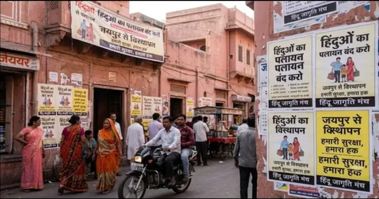 Jaipur Hindu fleeing