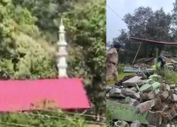 मसूरी में अवैध मस्जिद ध्वस्त