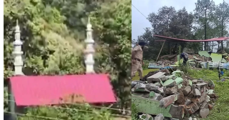 मसूरी में अवैध मस्जिद ध्वस्त